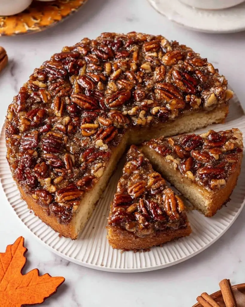 Vegan Pecan Upside Down Cake Recipe
