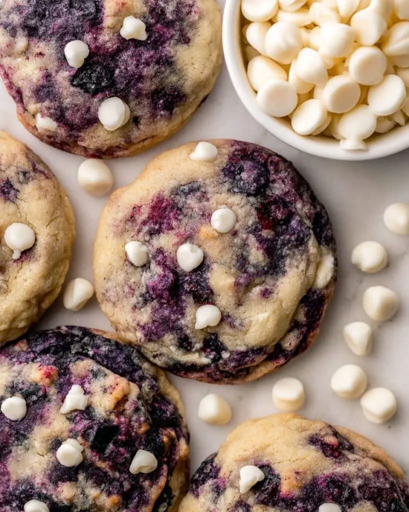Lemon Blueberry Cookies with White Chocolate Chips Recipe