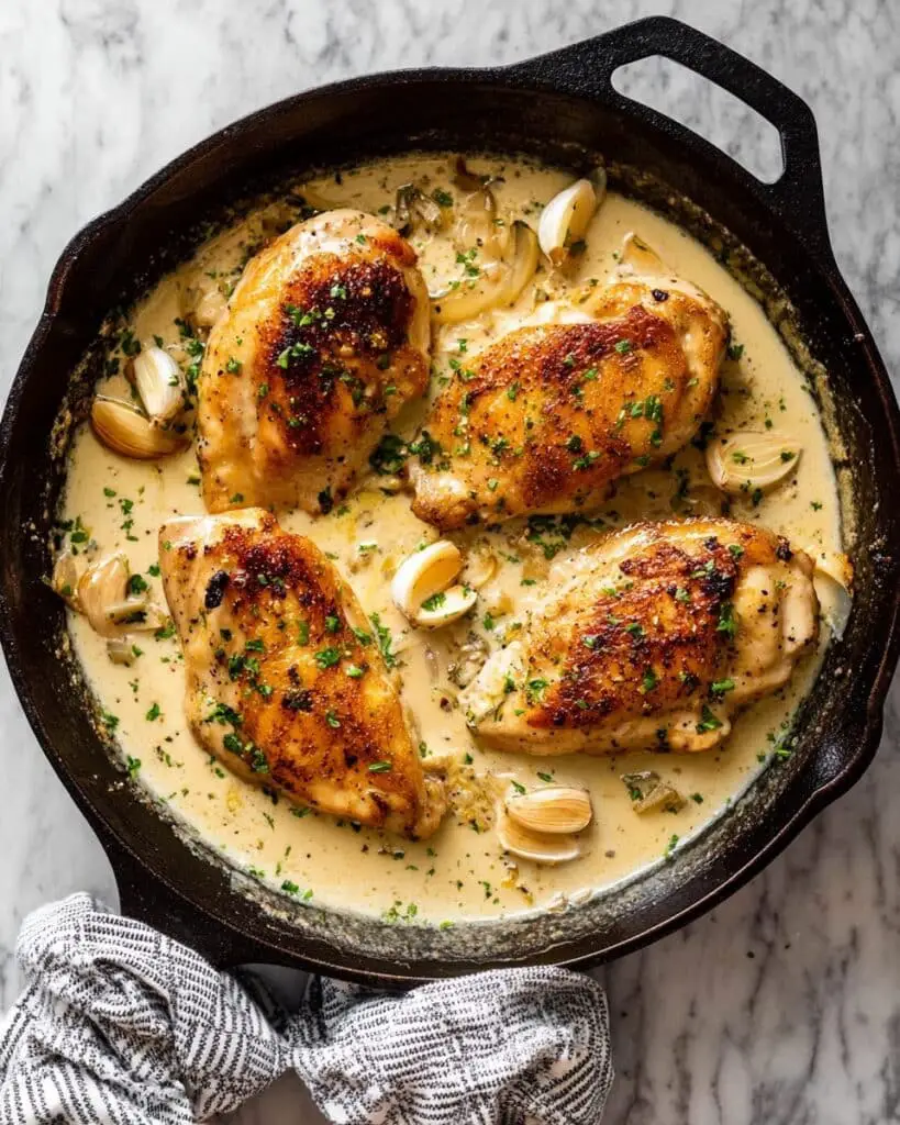 Creamy Garlic Chicken Recipe