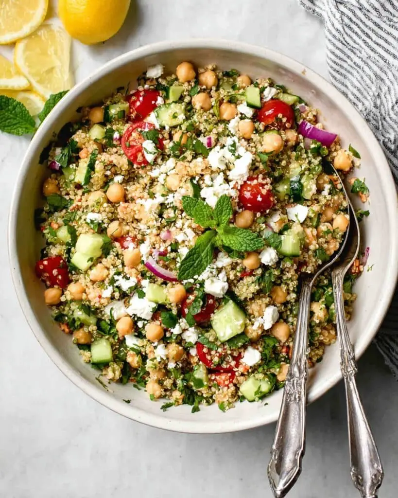 Falafel-Inspired Quinoa Salad Recipe