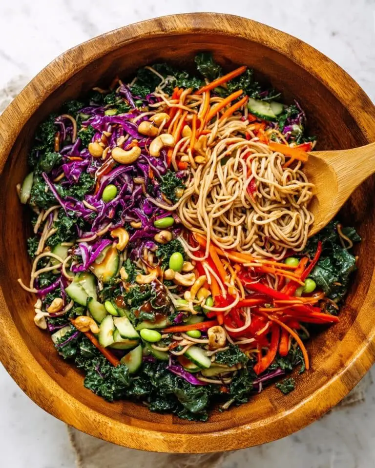 Rainbow Noodles with Tangy Asian Dressing Recipe