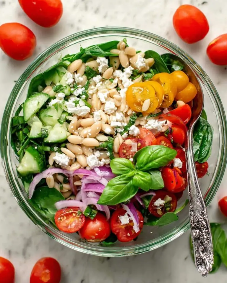 Mediterranean Orzo Salad with Spinach and Feta Recipe