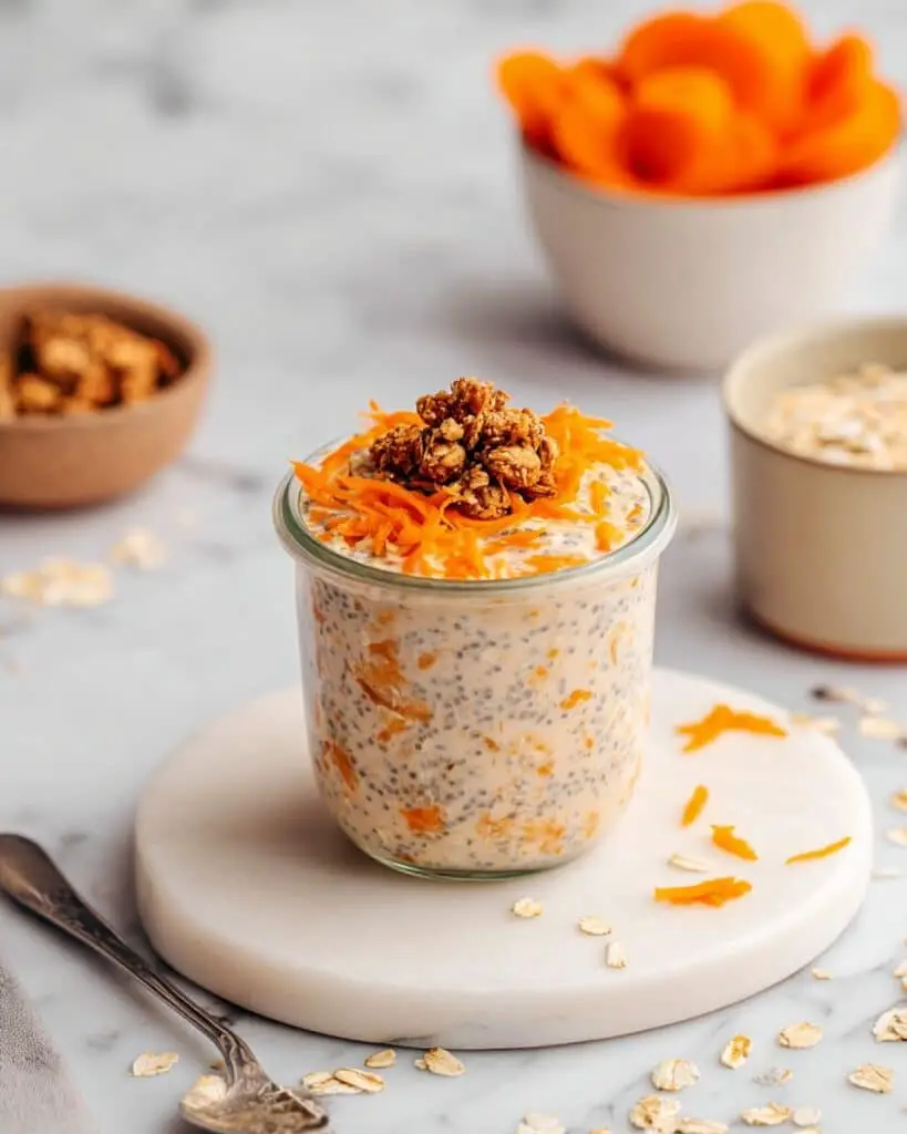 Carrot Cake Overnight Oats Recipe