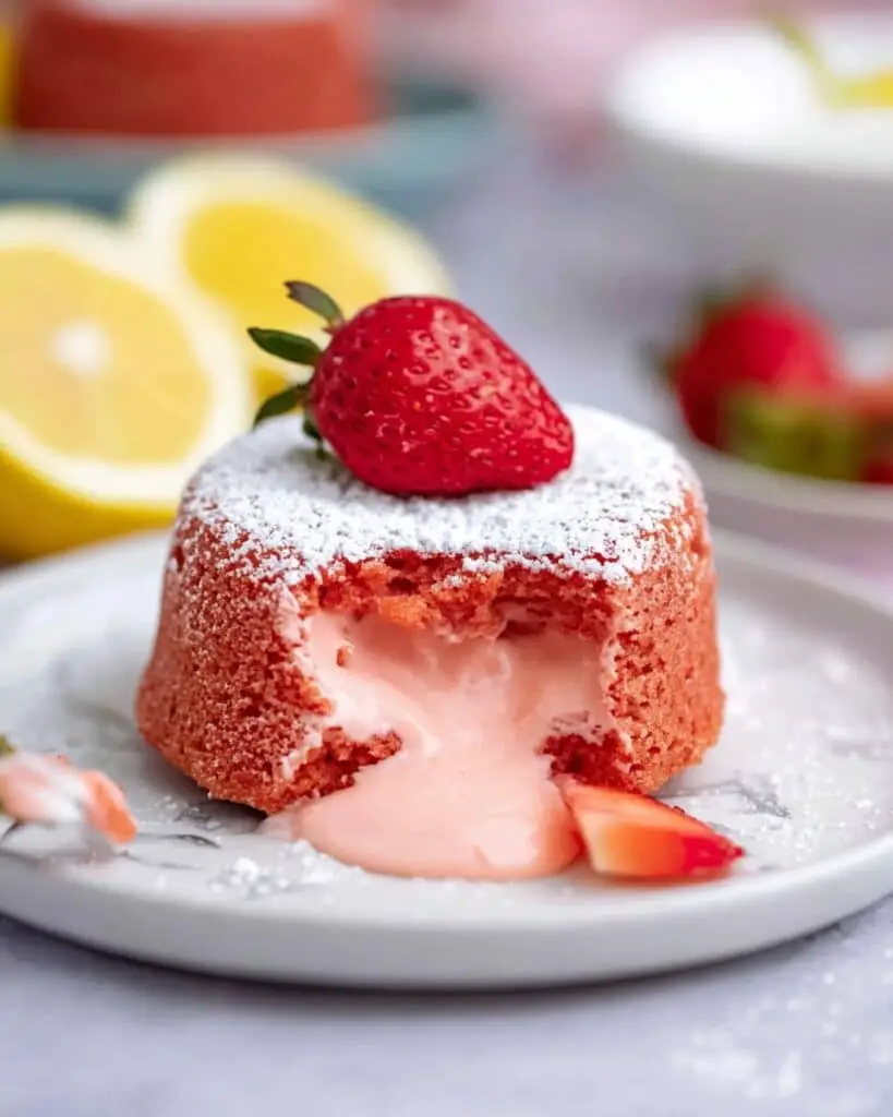 Strawberry Lava Cakes Recipe