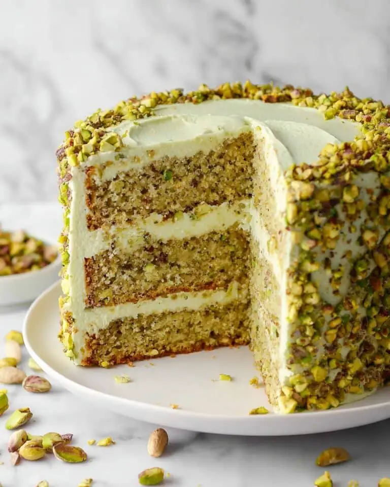 Pistachio Matcha Cake with Vegan Frosting Recipe