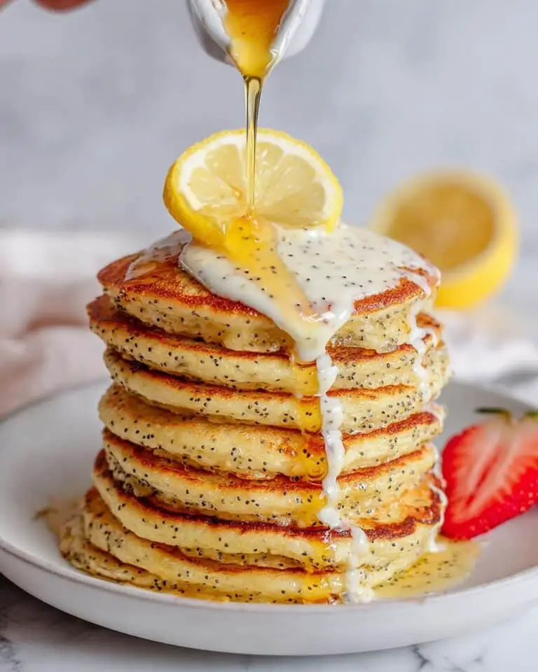 Vegan Lemon Poppy Seed Pancakes Recipe