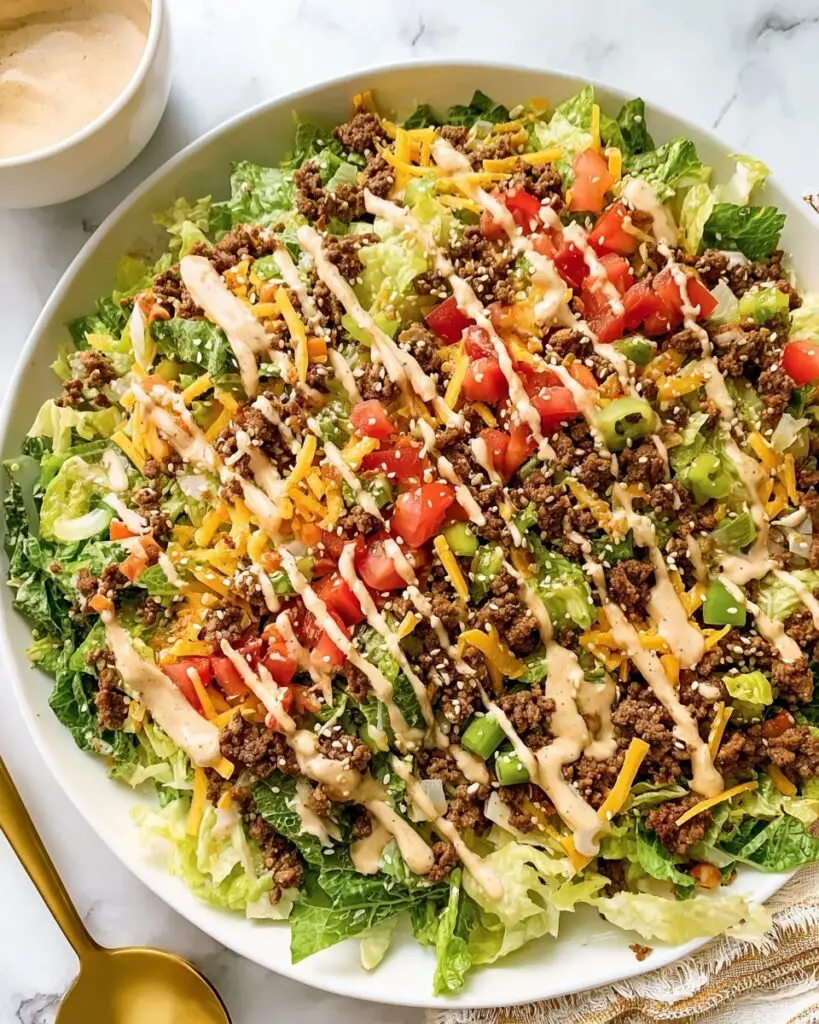 Big Mac Salad (Cheeseburger Salad) Recipe