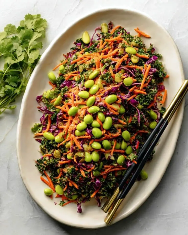 Edamame Salad with Peanut Sauce Recipe