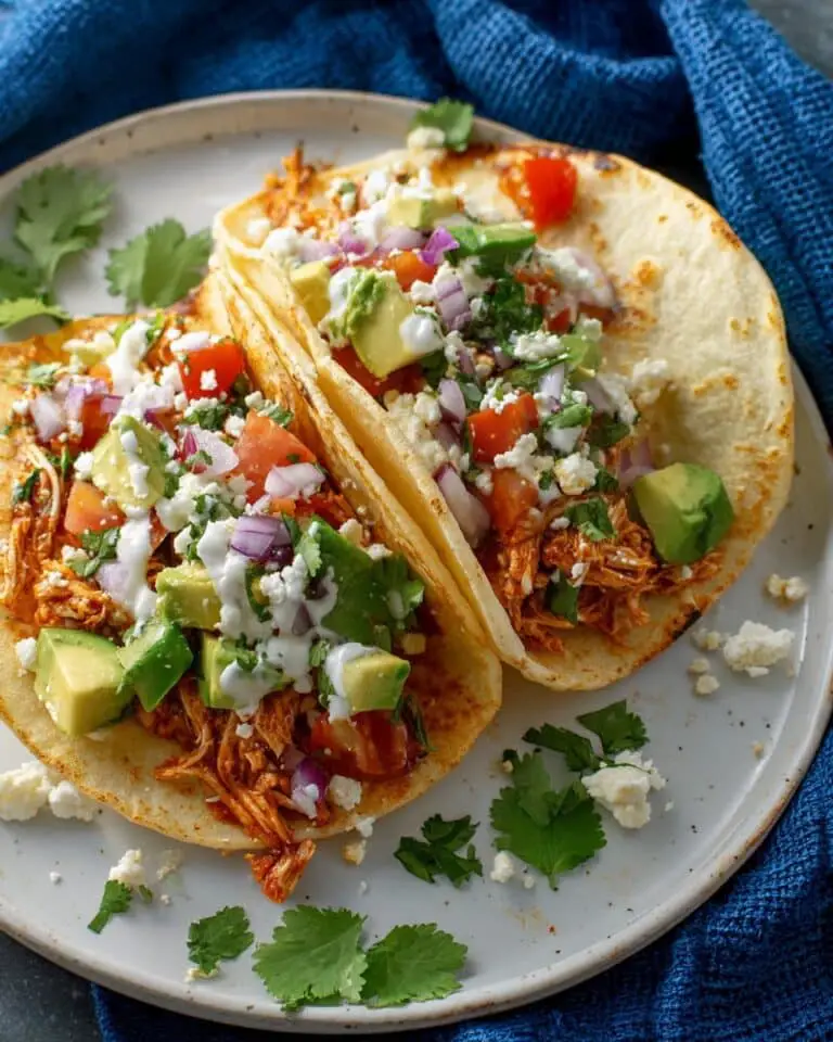 Chicken Tinga Tacos with Spicy Adobo Tomato Sauce Recipe