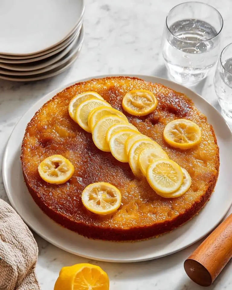 Olive Oil Lemon Upside-Down Cake Recipe