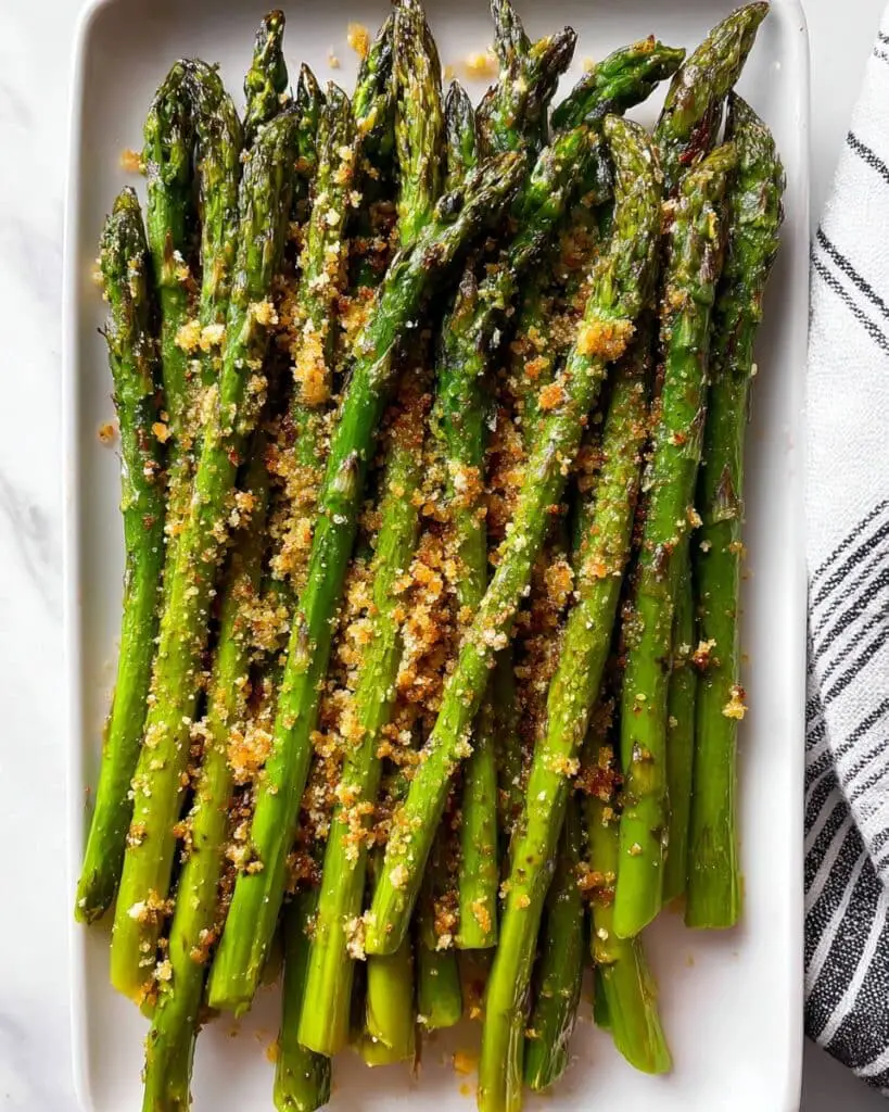 Roasted Asparagus with Parmesan and Garlic Recipe