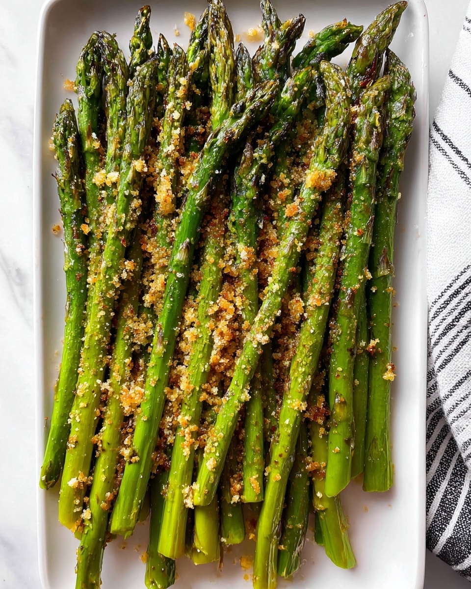 Roasted Asparagus with Parmesan and Garlic Recipe