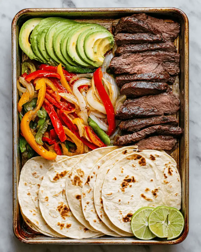 Sheet Pan Steak Fajitas Recipe