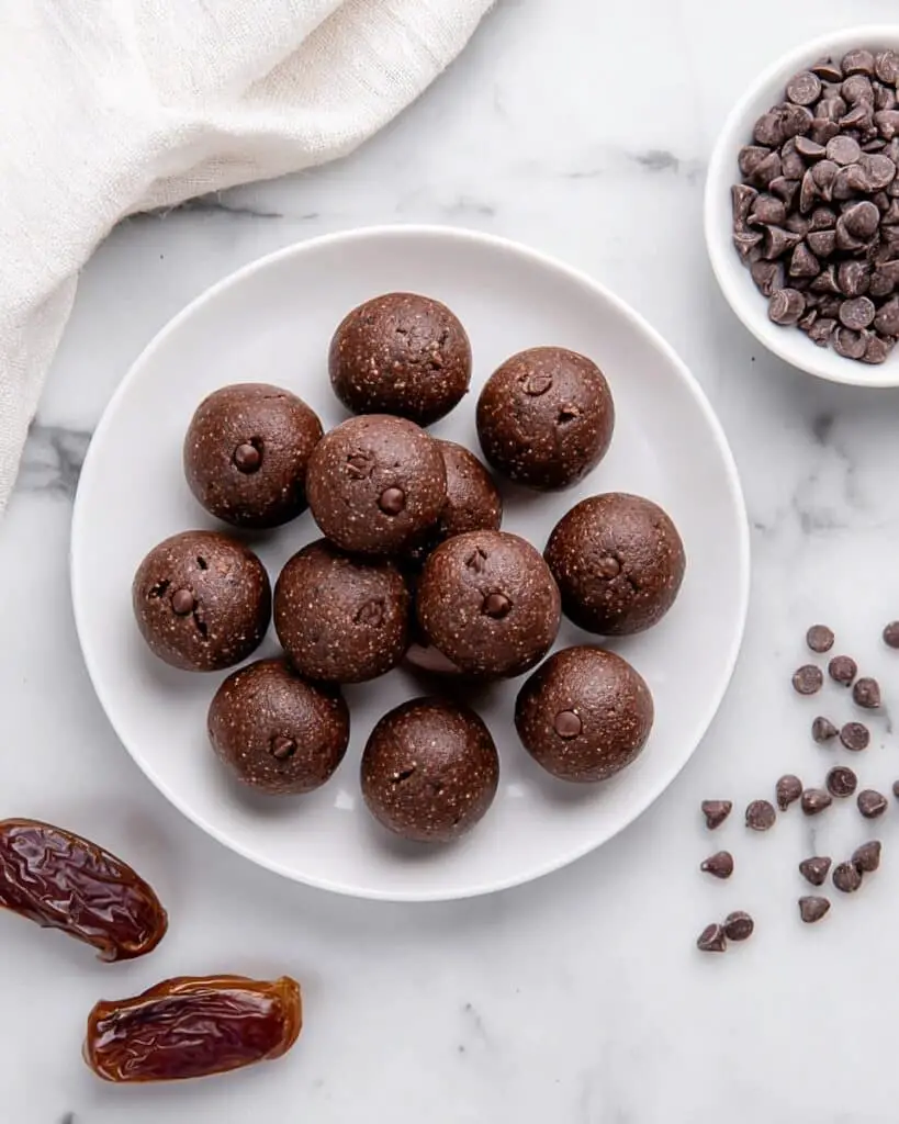 No Bake Date Brownie Bites Recipe