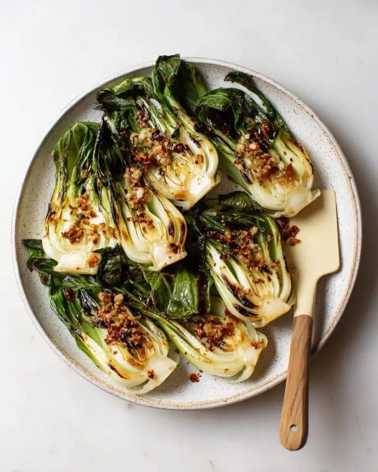 Roasted Bok Choy with Garlic, Ginger, and Sesame Recipe