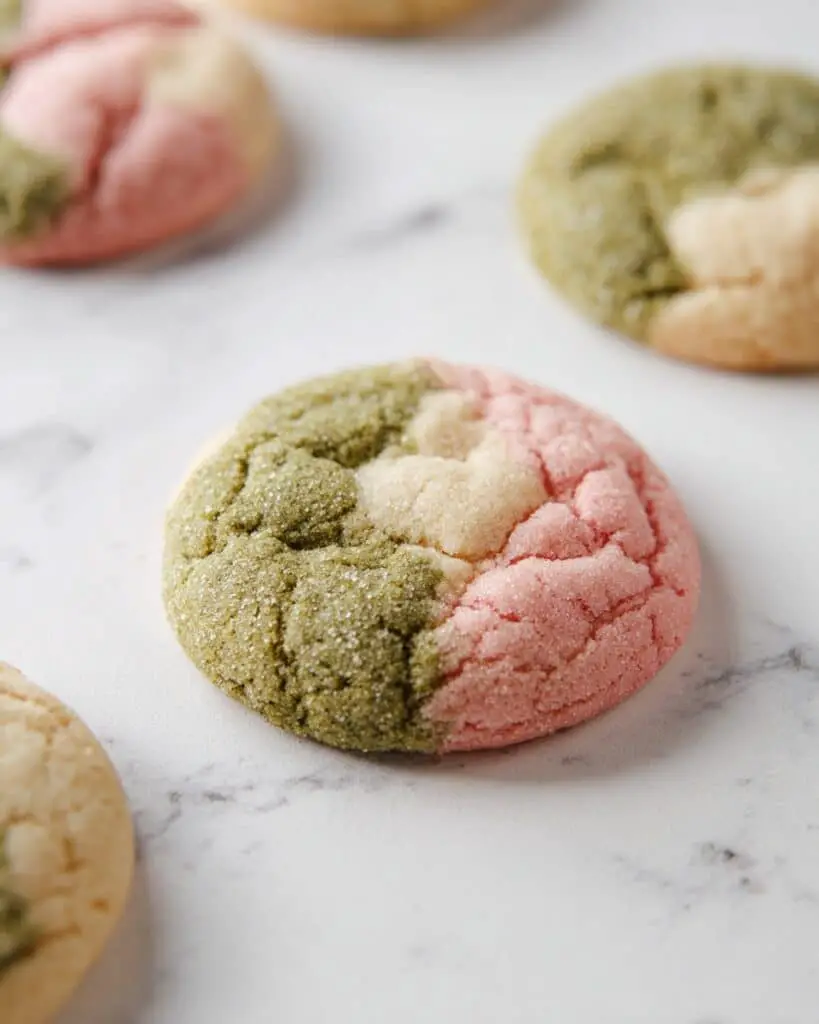 30-Minute Strawberry Matcha Neapolitan Cookies Recipe