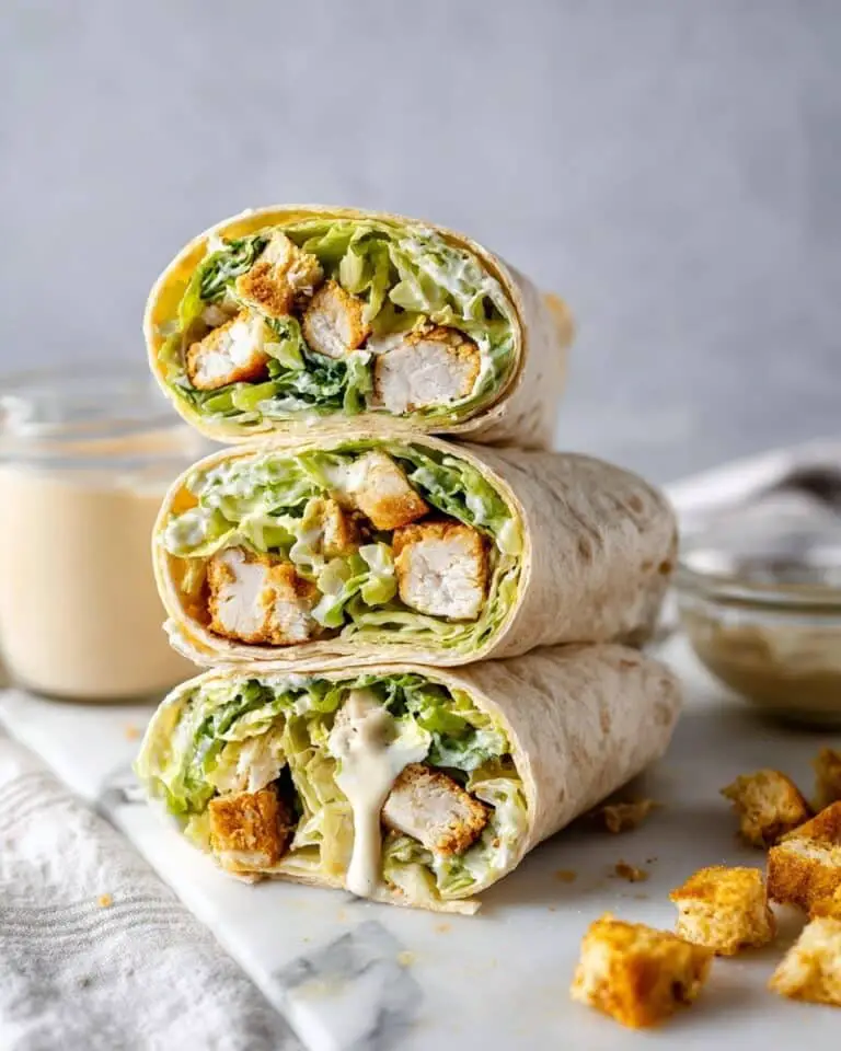 Cesar Salad Chicken Wraps Recipe