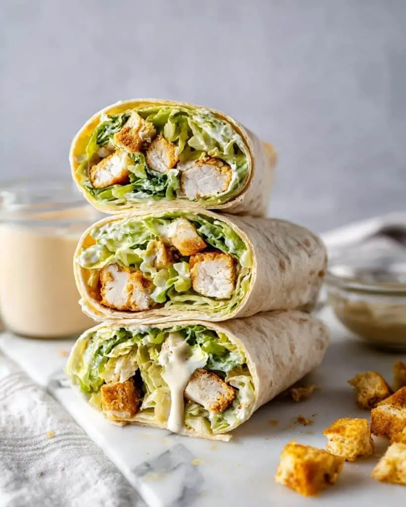 Cesar Salad Chicken Wraps Recipe