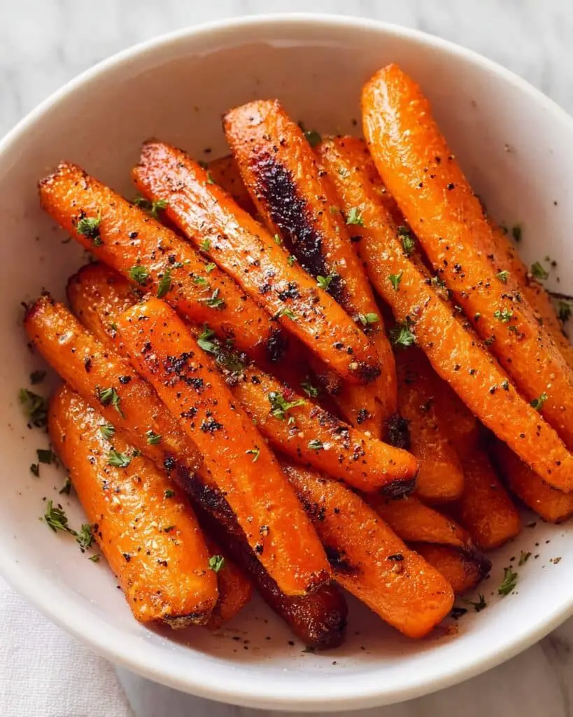 Parmesan Garlic Roasted Carrots Recipe