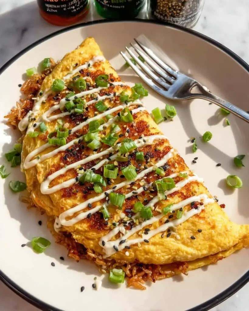 Crispy Fried Rice Omelette Recipe