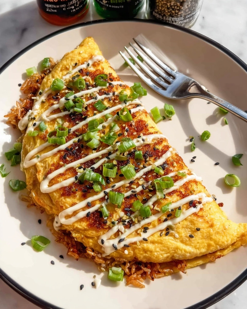 Crispy Fried Rice Omelette Recipe