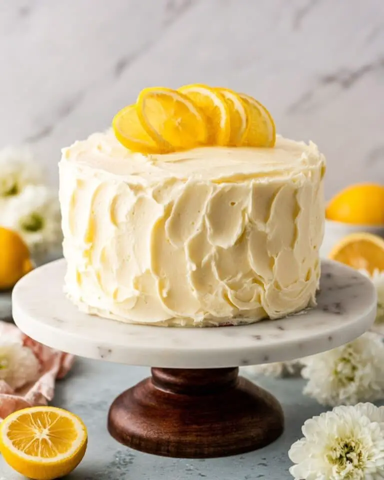 Lemon Cake with Lemon Curd and Cream Cheese Frosting Recipe