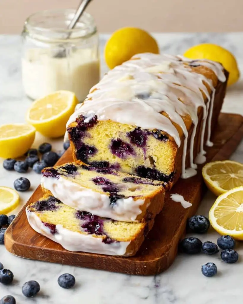 Lemon Blueberry Bread with Lemon Glaze Recipe