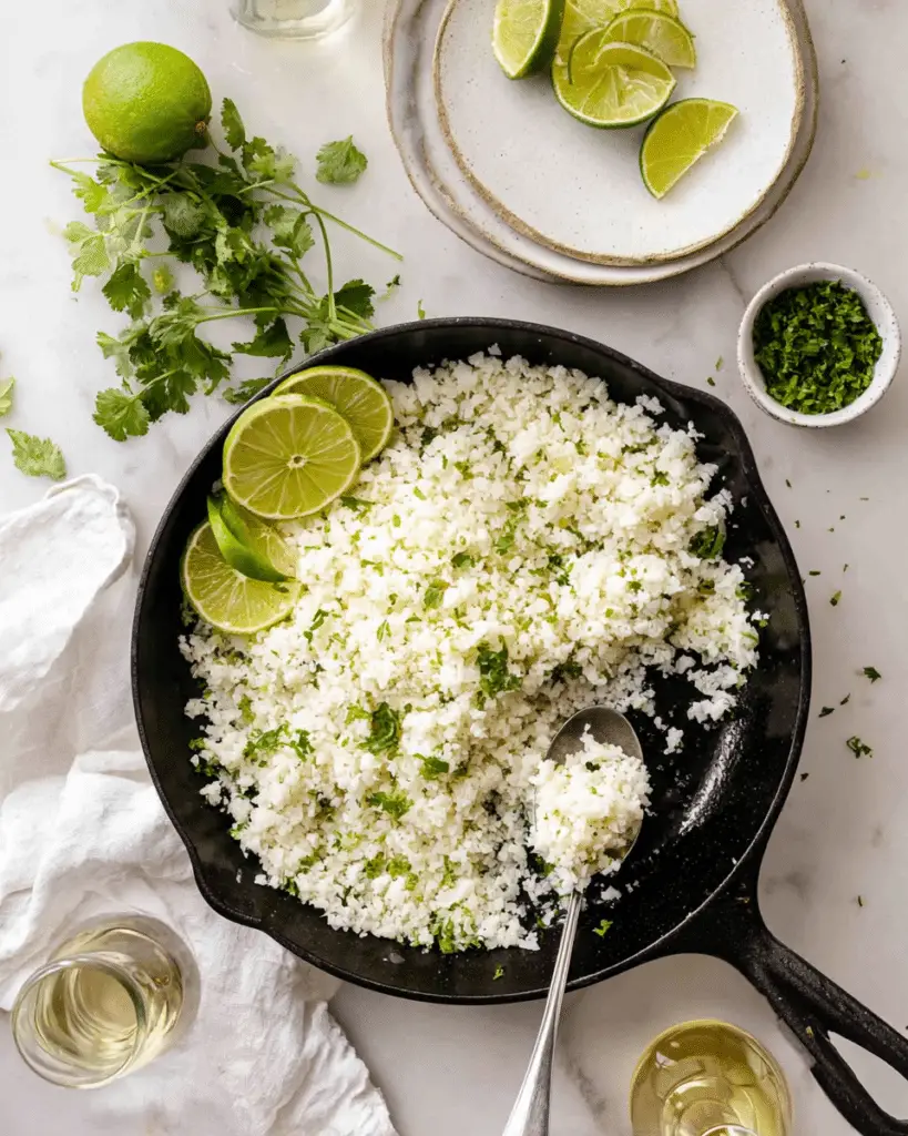Cilantro Lime Cauliflower Rice Recipe