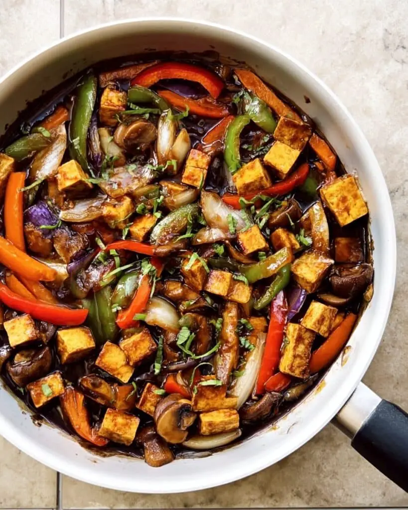 Thai Basil Eggplant with Tofu and Veggies Recipe