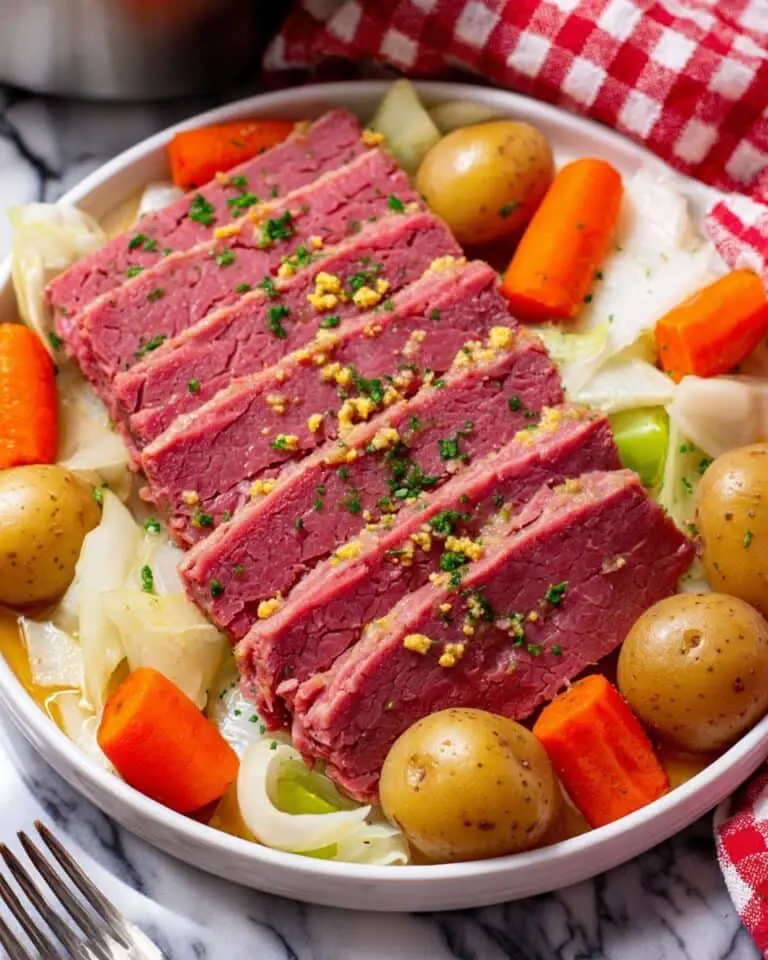 Slow Cooker Corned Beef with Cabbage and Vegetables Recipe