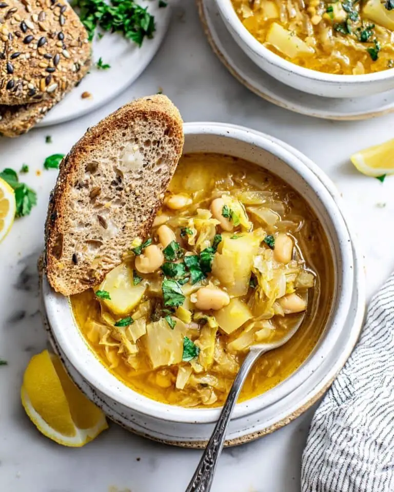 Hearty White Bean and Cabbage Soup Recipe