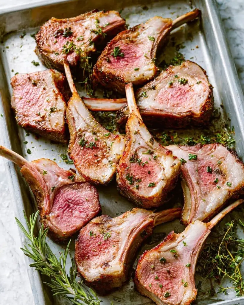 Rack of Lamb with Garlic-Herb Rub Recipe