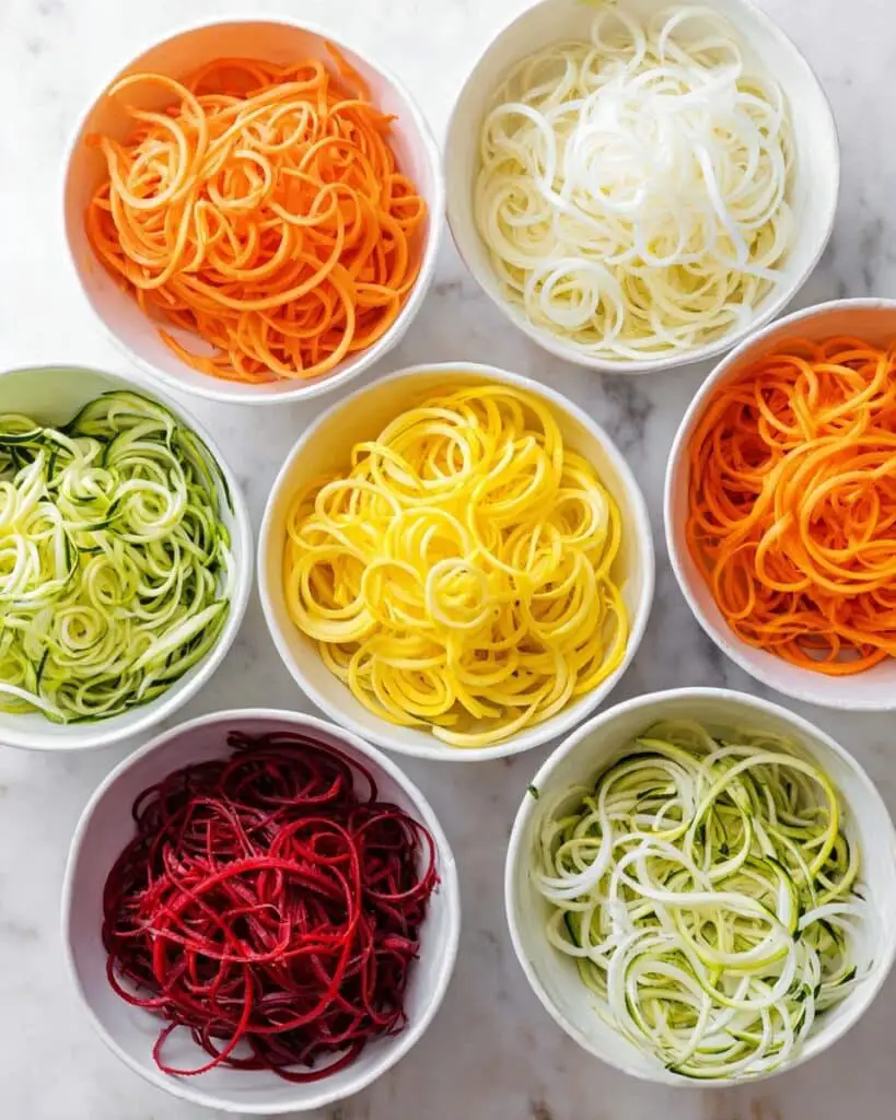 Veggie Noodles: How to Make Spiralized Vegetable Noodles with Your Favorite Veggies Recipe