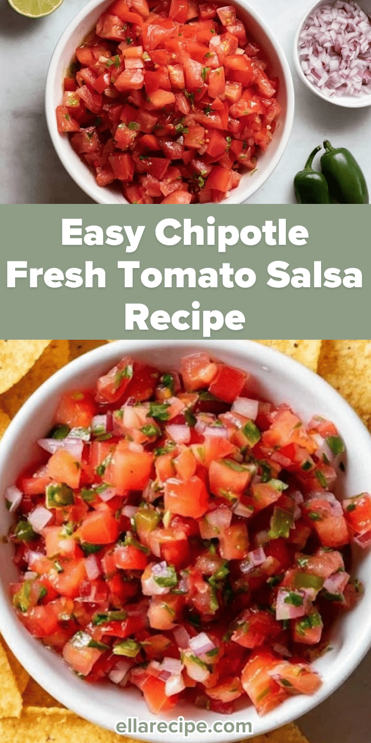 Chipotle Fresh Tomato Salsa - Flavorful Homemade Copycat Recipe