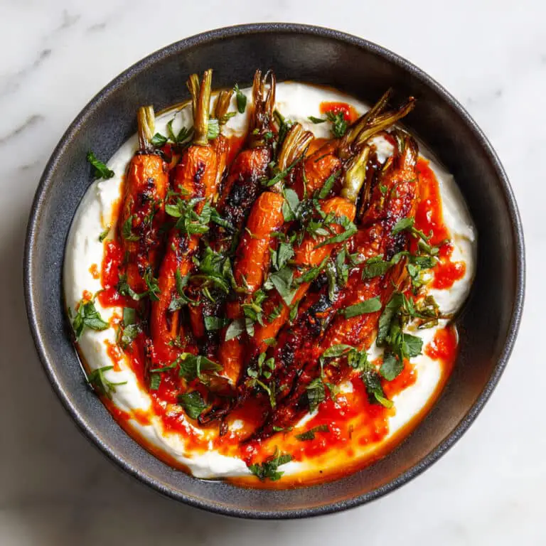 Harissa Roasted Carrots with Whipped Feta Recipe