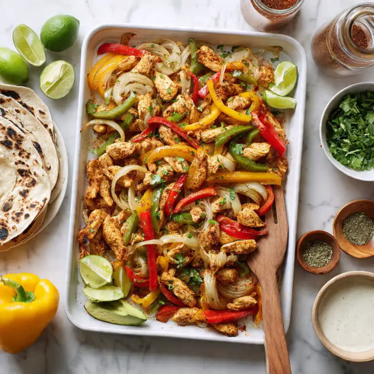 Easy Sheet Pan Chicken Fajitas Recipe