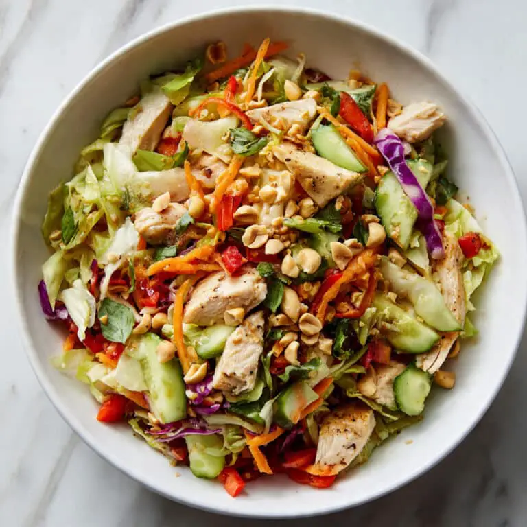 Thai Peanut Chicken Crunch Slaw Salad Recipe