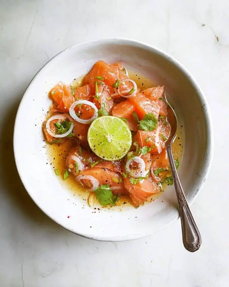 Salmon Crudo with Soy Sesame Dressing Recipe