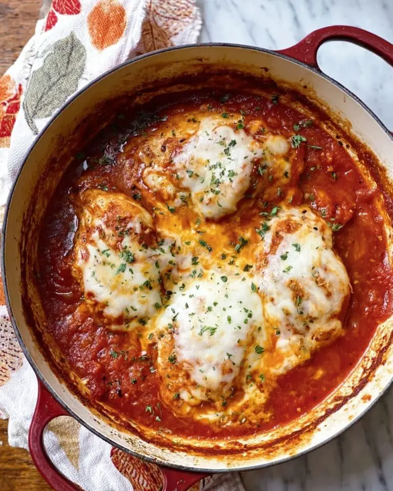 Saucy Mozzarella Chicken Bake Recipe