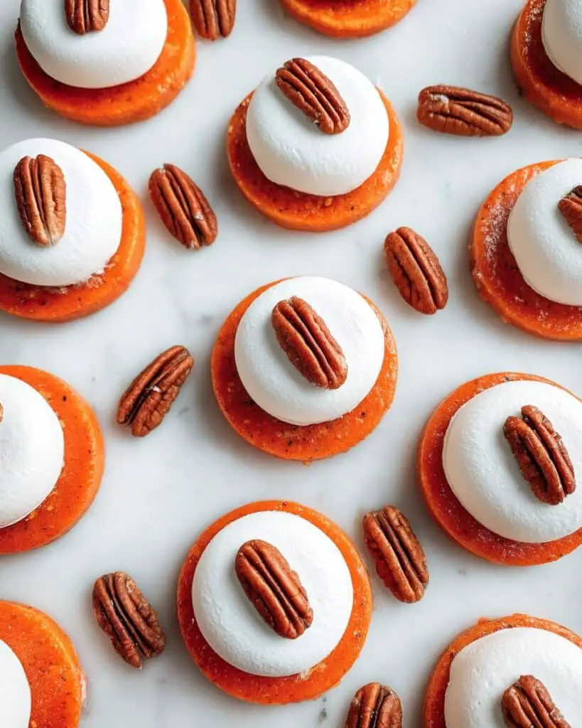 Sweet Potato Bites with Marshmallows and Pecan Topping Recipe