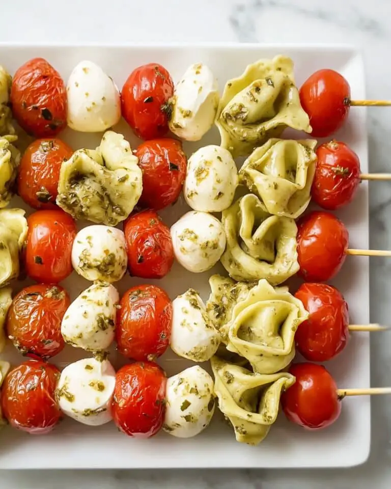 Cold Tortellini Salad Kabobs Recipe