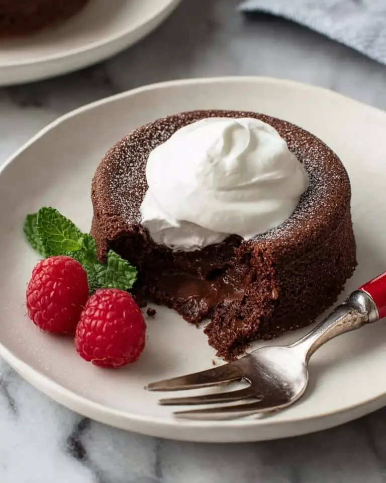 Lava Cakes with Kahlua Whipped Cream Recipe