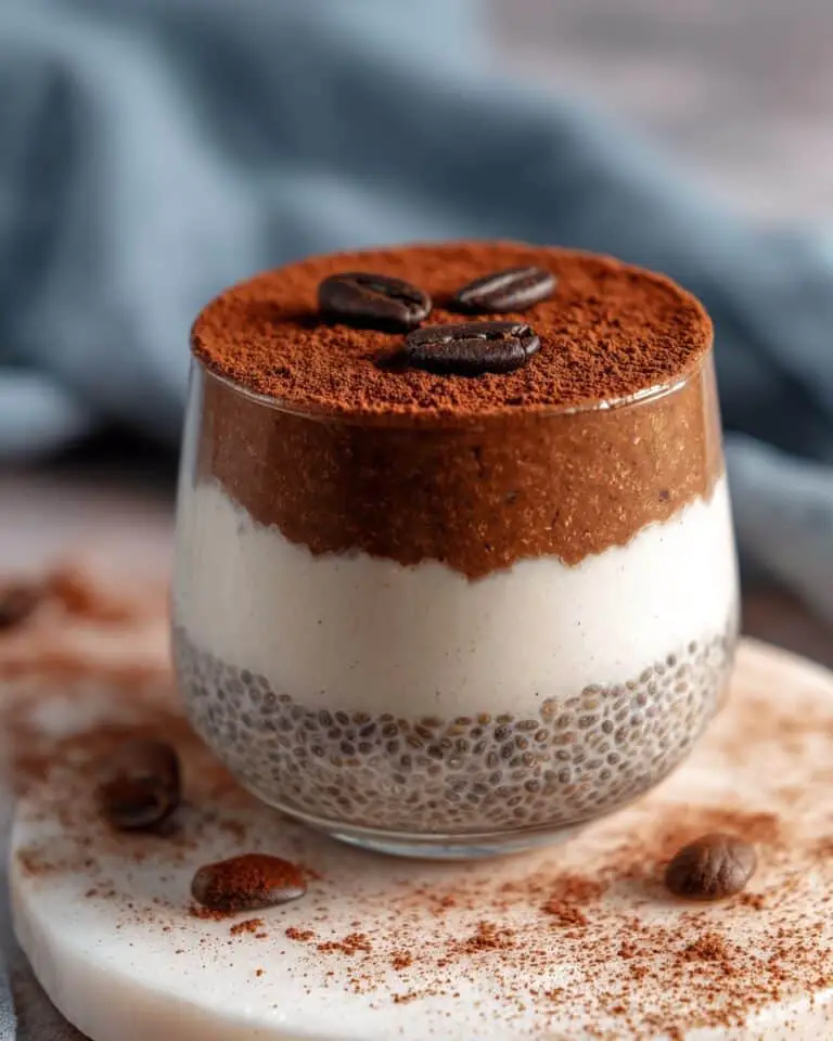 Tiramisu Chia Pudding with Greek Yogurt Recipe