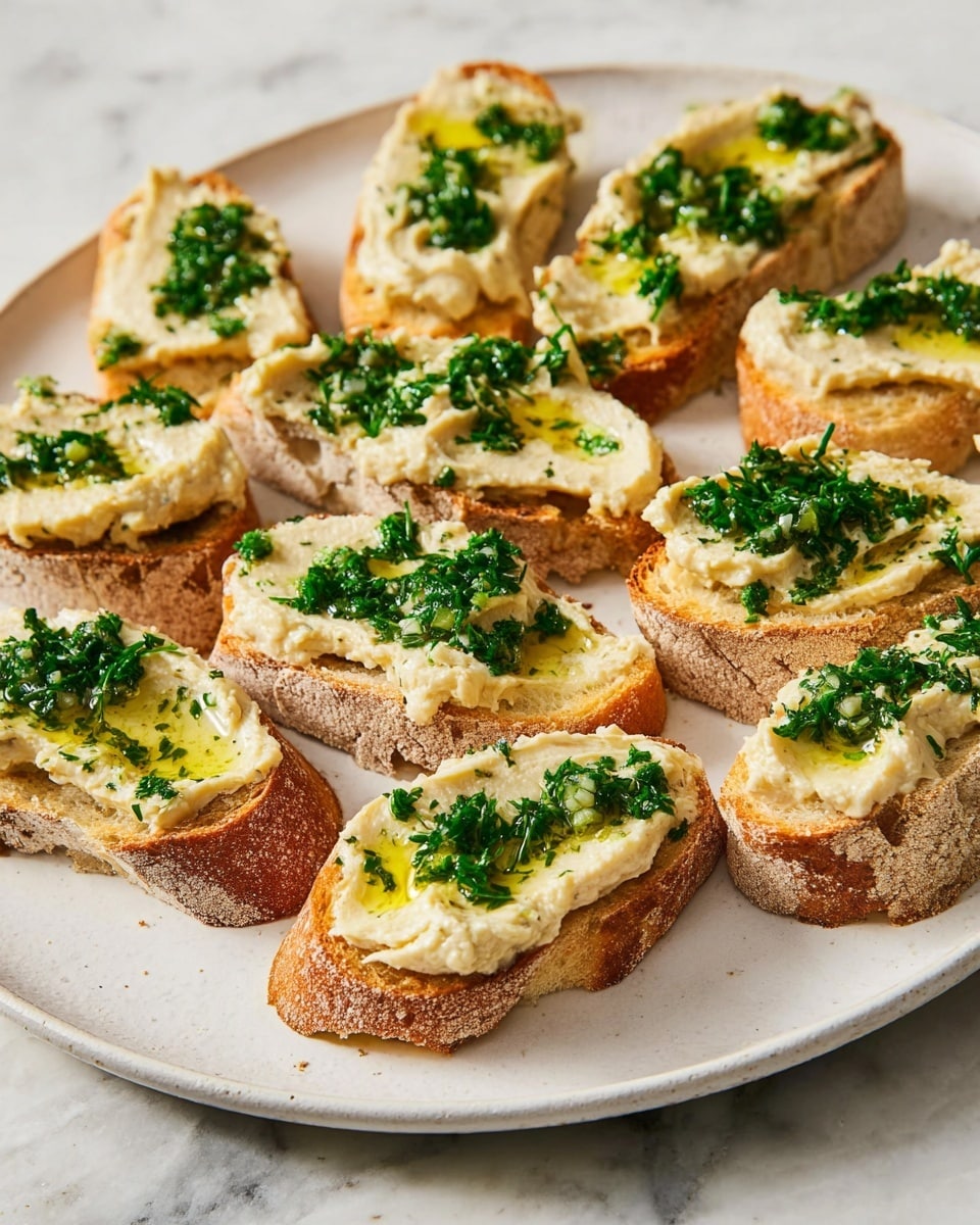 Creamy White Bean Dip for Crostini or Crudité Recipe