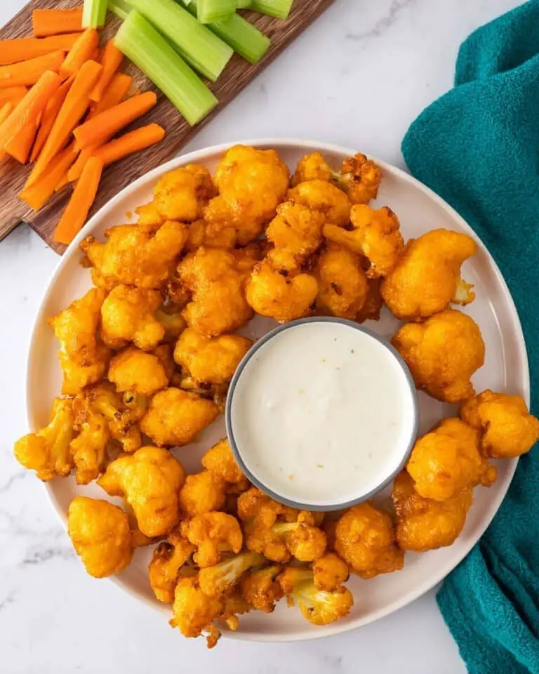 Baked Buffalo Cauliflower Bites Recipe