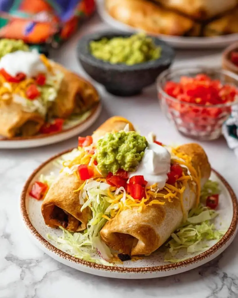 Shredded Beef Chimichangas Recipe