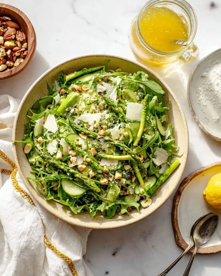 Shaved Asparagus Salad with Avocado, Parmesan, and Pistachios Recipe