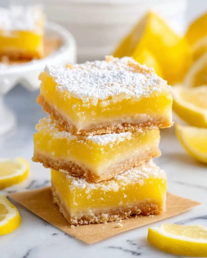 Lemon Bars with Shortbread Crust Recipe
