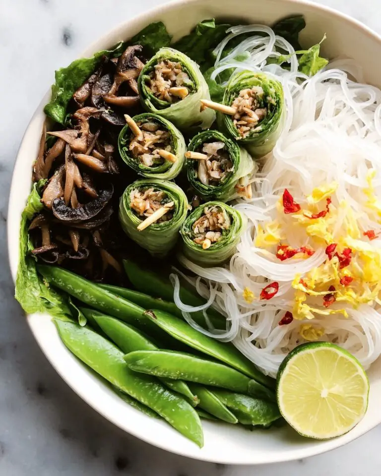 Daikon Spiralized Radish Salad with Tuna Wraps and Ginger-Miso Dressing Recipe