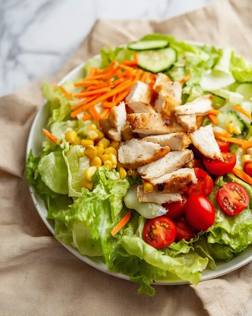 Grilled Chicken and Mixed Greens Salad with Balsamic Dressing Recipe
